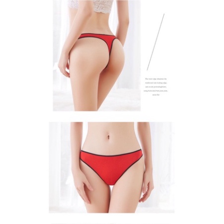 Quần Lọt Khe Nữ ❤️FREESHIP❤️ Quần Lót Lọt Khe Sexy Cotton Lọt Khe phối viền cá tính gợi cảm 232 nội y xanh giá rẻ, chất