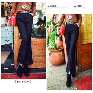 .❣️FREESHIP❣️Quần Ống loe xẻ trước