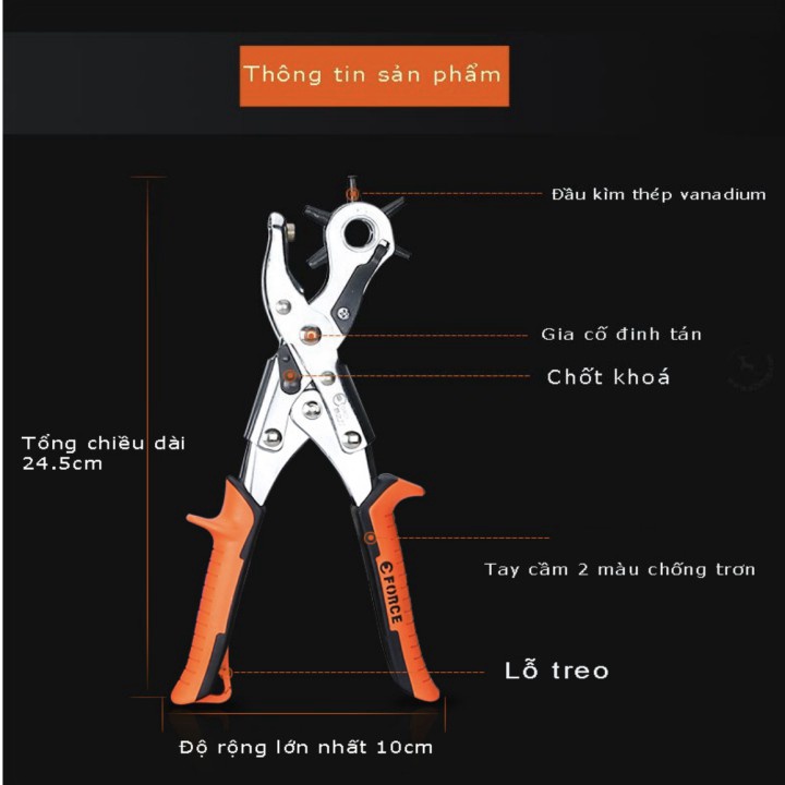 Libishop - Kìm bấm lỗ dây nịch và đồ dùng gia đình cao cấp