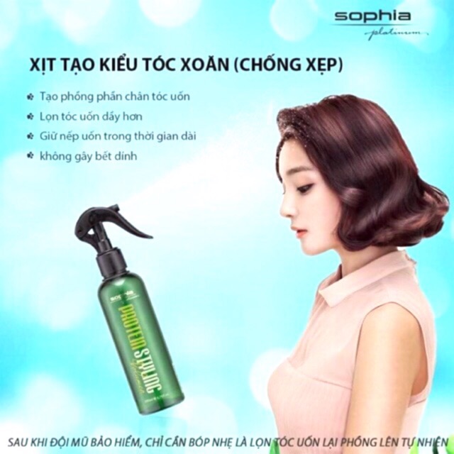 XỊT LÀM PHỒNG TÓC TẠO KIỂU CHỐNG XẸP SOPHIA PROTEIN STYILING VOLUMER 200ml