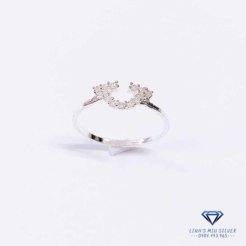 NHẪN NỮ BẠC TA NỤ CƯỜI XINH XẮN LINH MIU SILVER