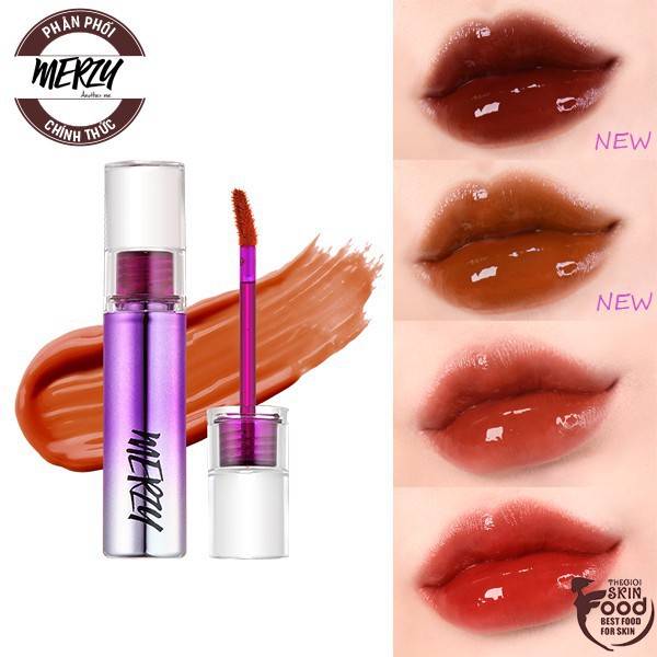AS Son Tint Bóng Cho Đôi Môi Căng Mọng Merzy Aurora Dewy Tint 5.5g 4 6