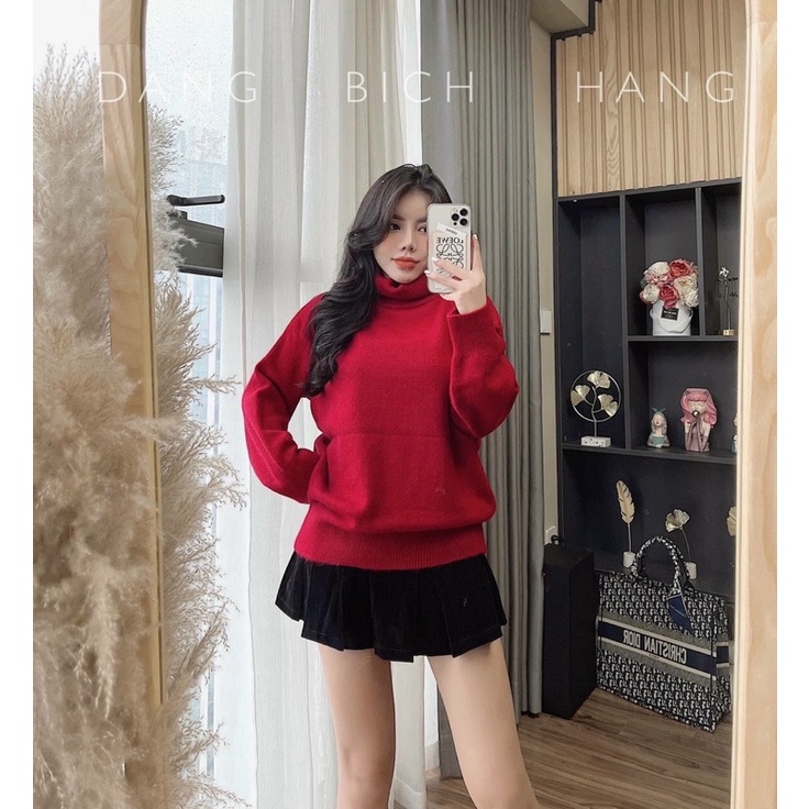 Áo len cổ lọ bassic chất dày ms179