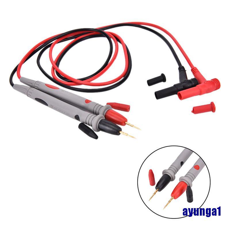 (ayunga1) 2pcs Hot Universal Digital Multimeter Multi Meter Test Lead Probe Wire Pen Cable