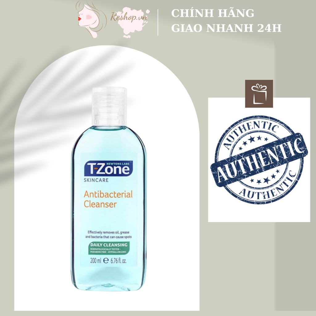 Toner làm sạch và ngừa mụn tinh chất tràm trà T-Zone Antibacterial Cleanser 200ml