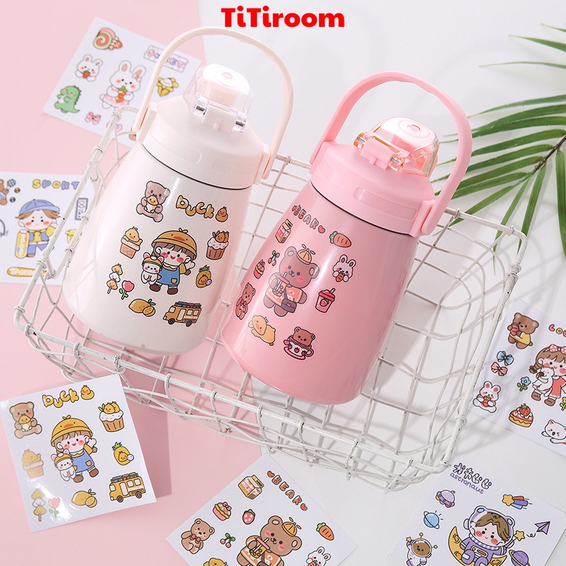 Sticker 2D 3D miếng dán nhãn siêu cute TiTiroom