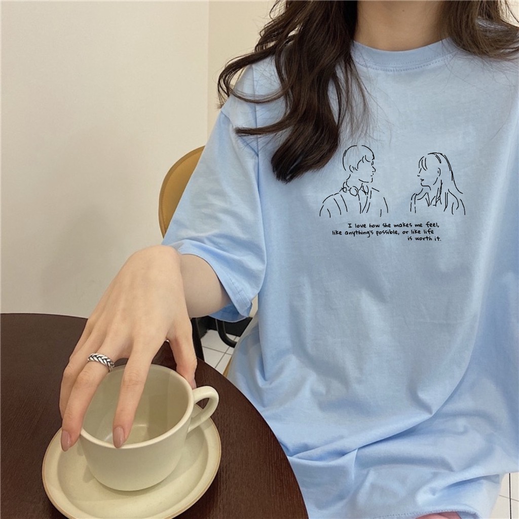 Áo thun tay lỡ  I Love How She  phông Unisex nam nữ tee oversize form rộng pull Ulzzang Streetwear Hàn Quốc vải mềm