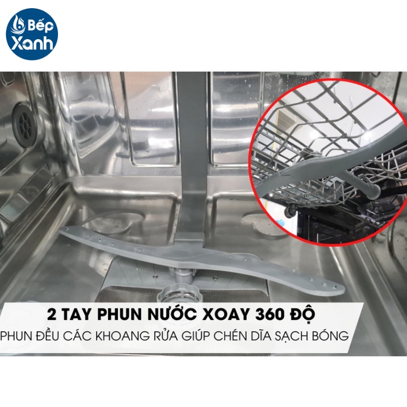 [FREESHIP HCM] Máy Rửa Chén Độc Lập Ecalite EDW-JA6014ABUV - Màu Đen