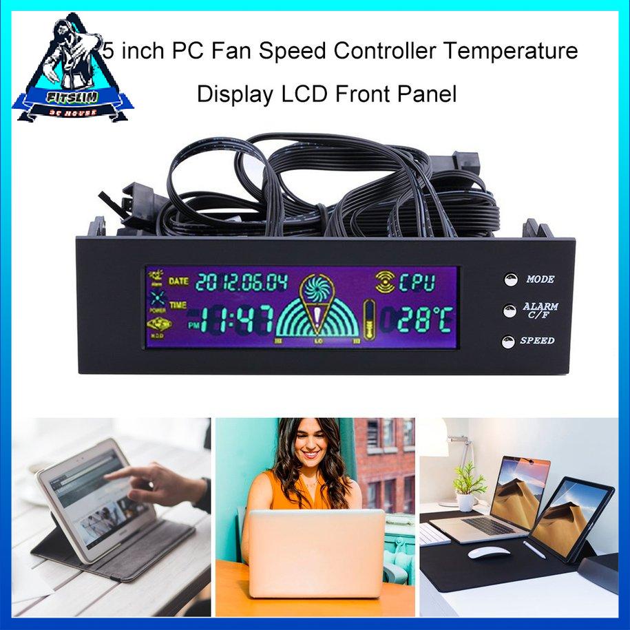 Bộ điều khiển tốc độ quạt máy tính 5,25 inch Màn hình LCD Mặt trước [8/8]
