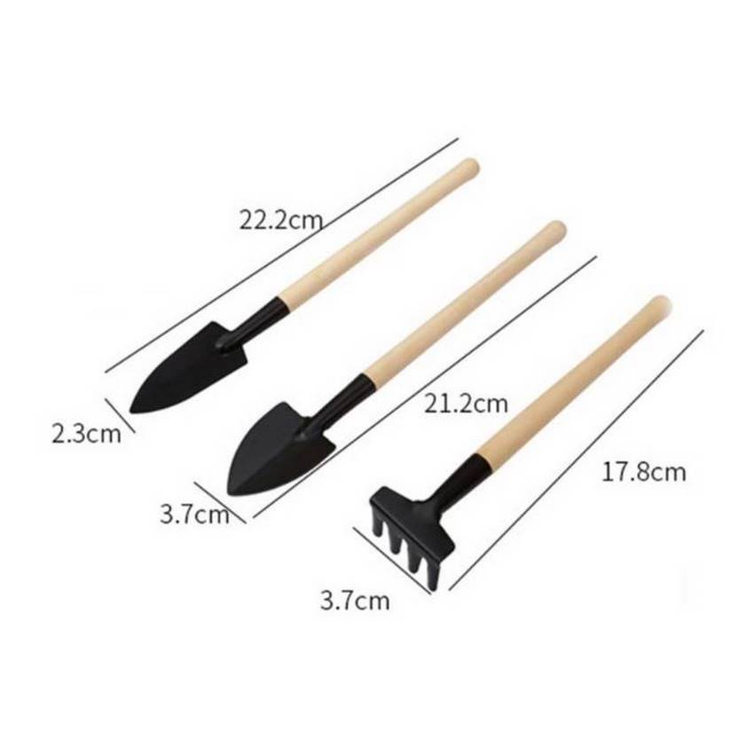 Bộ dụng cụ làm vườn mini bộ cuốc xẻng mini trồng cây cảnh dụng cụ 3 món chăm sóc cây cảnh làm vườn DANA