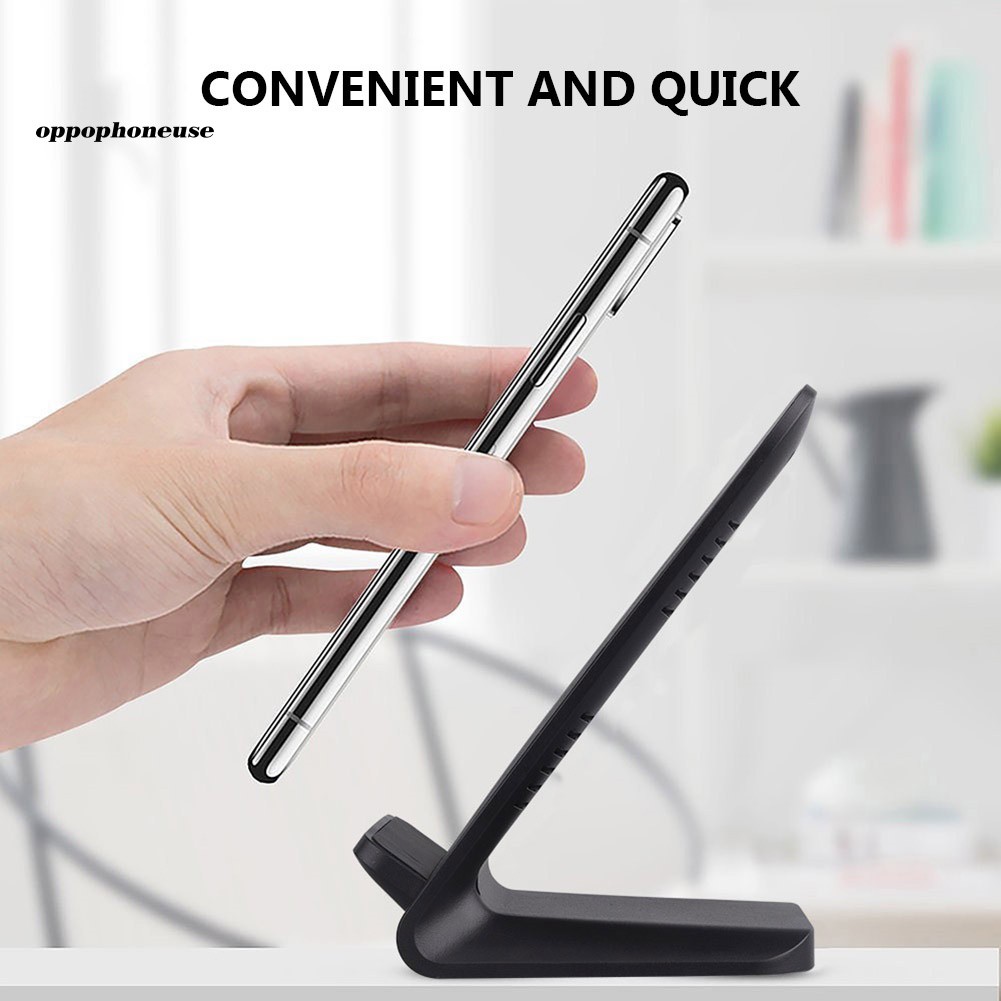 【OPHE】Desktop 10W Wireless Fast Charging Dock Stand Station Phone Charger for Samsung