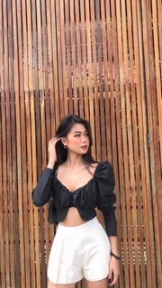 ÁO KIỂU CROTOP TAY BỒNG - EMME TOP