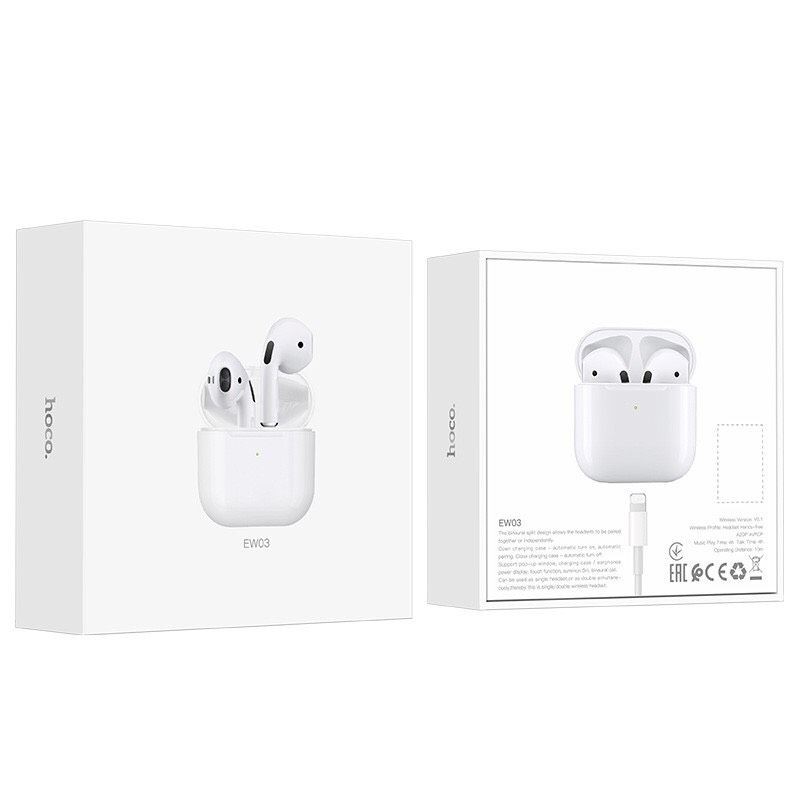 ✅CHÍNH HÃNG ✅Tai nghe True Wireless mini Hoco ES46/EW03( Mẫu mới)TWS Cool Pro V5.0,Định vị Tai nghe Popup,Đổi tên