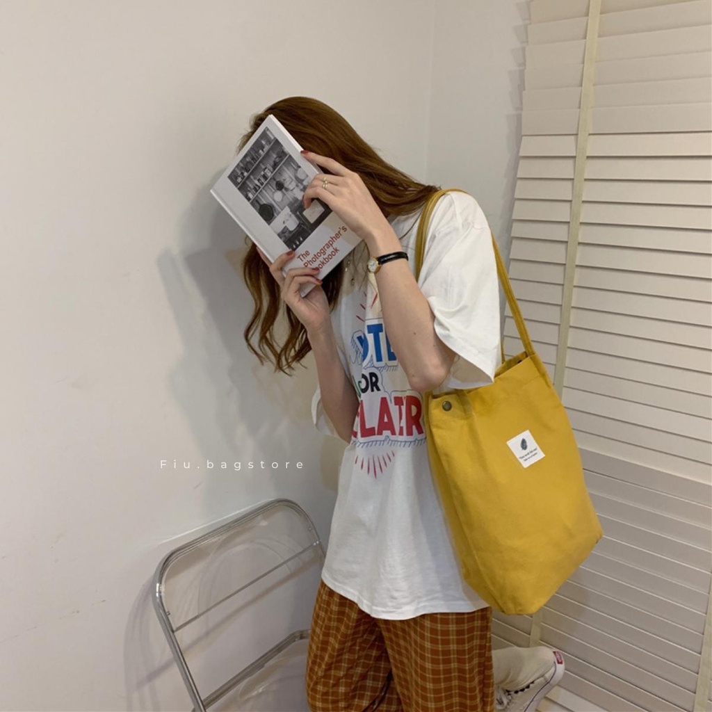 Túi Tote Túi Vải Trơn Canvas Dày Dặn Nhiều Màu Sắc Fiu.Bagstore