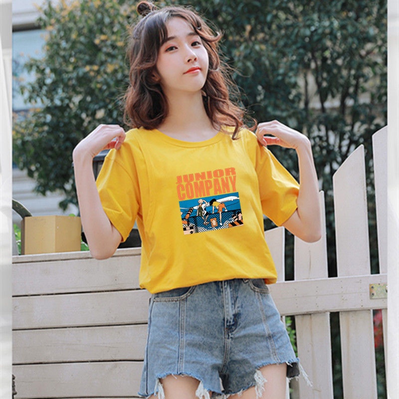 Áo thun tay ngắn dáng rộng phong cách mùa hè 2022 cho mẹ bỉm sữa