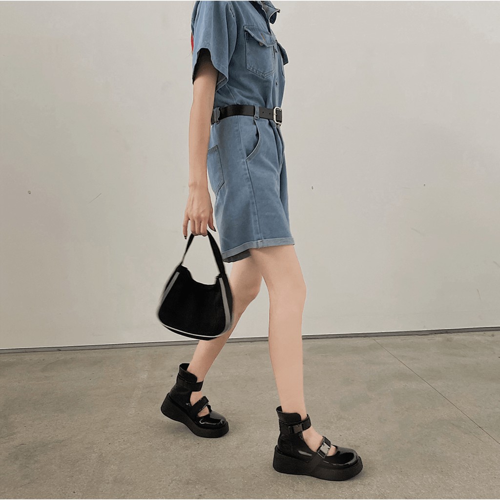 [Mã FASHIONGREEN15 giảm tới 30K đơn 99K] G8090 | GOTHIC BOOTS GIÀY CAO CỔ SANDAL CÀI KHUY PHONG CÁCH BẮC ÂU | BigBuy360 - bigbuy360.vn