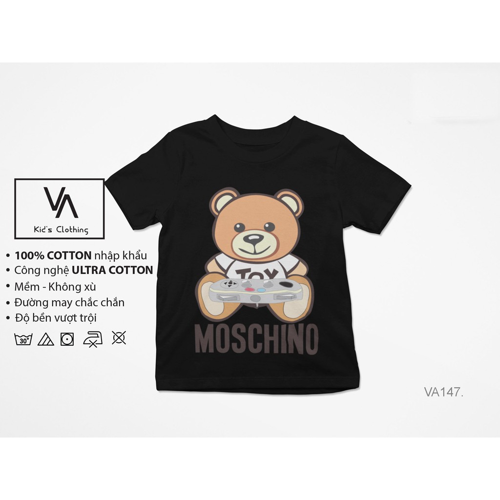 Áo thun / Áo phông trẻ em bé trai bé gái Gấu mochi chất cotton cao cấp VA147