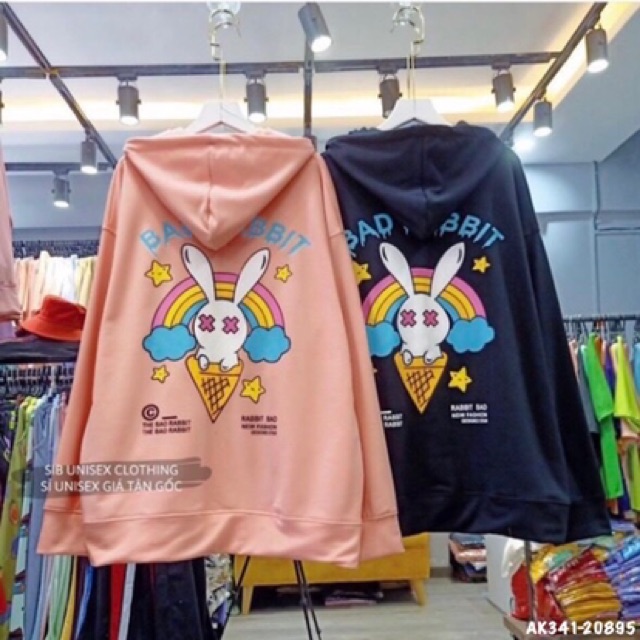 Áo Khoác Nữ Nỉ Bông Dày Dặn Hàng QC Chất Siêu Đẹp Áo Chống Nắng Thun Cotton THỎ KEM - AK3341 | BigBuy360 - bigbuy360.vn