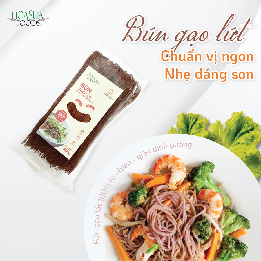Bún GẠO LỨT, GẠO TRẮNG, RAU CHÙM NGÂY Hoa Sữa Food - XanhSam Organic