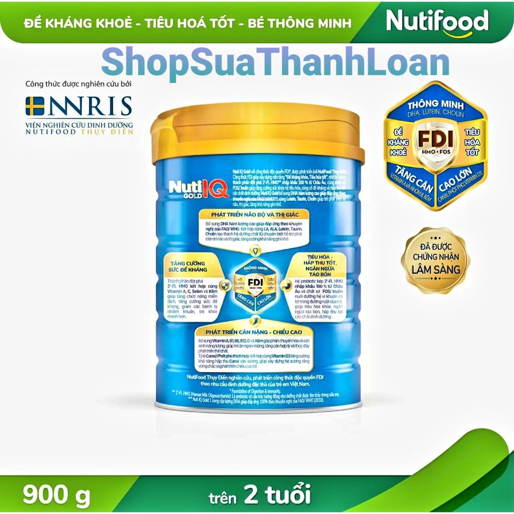 [HSD T10-2023] Sữa Bột Nutifood Nuti IQ Gold Số 4 Hộp 900g