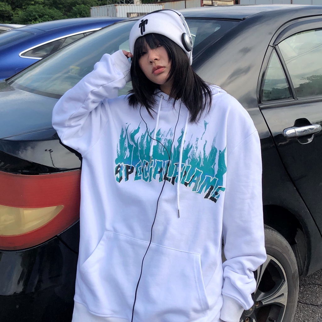 NRVP Áo Hoodie Tay Dài Oversize In Họa Tiết Phong Cách Hàn Quốc Kiểu Mới Cho Nam / Nữ