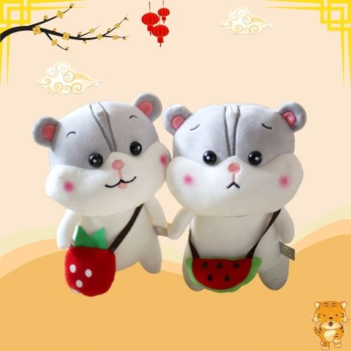 Gấu bông chuột Hamster dễ thương - Gấu bông Hamster mini kích cỡ 12/23cm