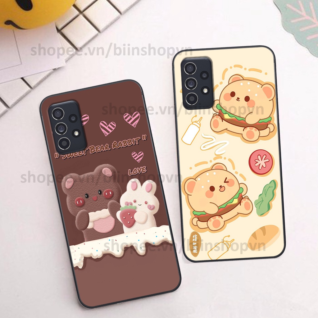 Ốp Samsung A32 / A52 / A72 in hình gấu chocolate kẹo ngọt siêu đẹp siêu xinh