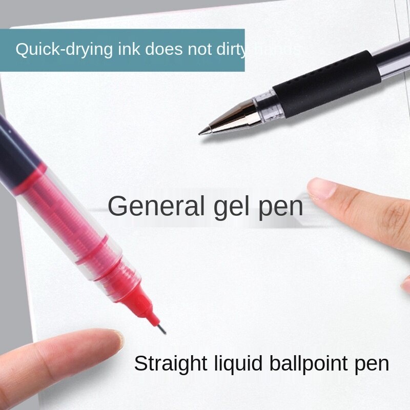 Direct Liquid Ball Pen 0.38 0.5mm Large Capacity Gel Pen Water Pen Multicolor Ball Pen Ball Pen Automatic Ink Ball Pen