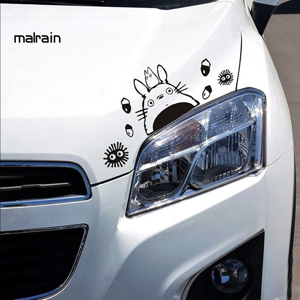 Hình dán trang trí xe hơi hình Totoro xinh xắn