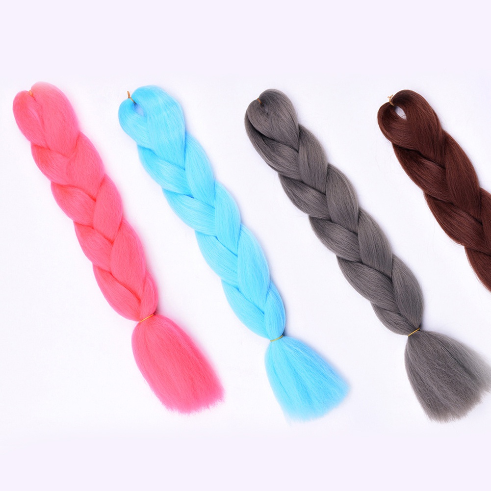 Tóc Giả Thắt Bím Nhuộm Ombre Thời Trang Cho Nữ