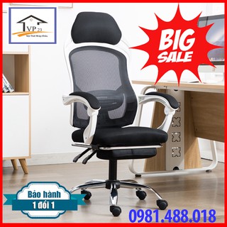 [ Ghế  Nhập Khẩu ] Ghế văn phòng ngả lưng trong giờ nghỉ hàng nhập khẩu, thiết kế gác chân và bảo vệ cột sống thông minh