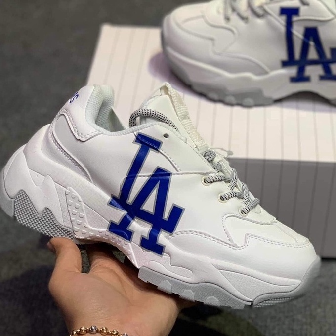 Giày Sneaker Mlb LA,Giày Thể Thao LA Da Bò Đế Tách Cao Siêu Hot Siêu Xinh