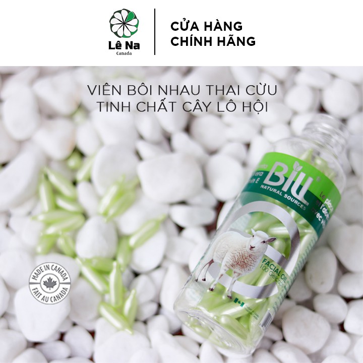 Viên Bôi Nhau Thai Cừu Bill Sheep Placenta 100 Viên Của Canada (màu xanh)