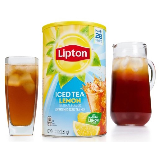 Bột trà chanh Lipton Iced Tea Lemon hàng Mỹ 2.54kg