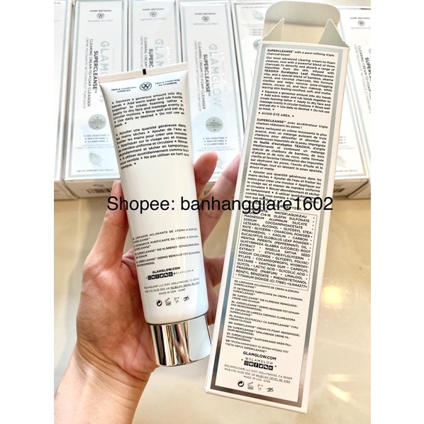 Sữa Rửa Mặt Đất Sét GlamGlow Supercleanse Clearing Cream to Foam Cleanser 150g