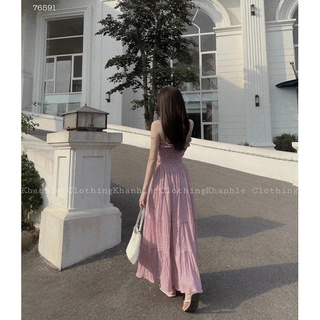 ĐẦM MAXI XỐP HAI DÂY