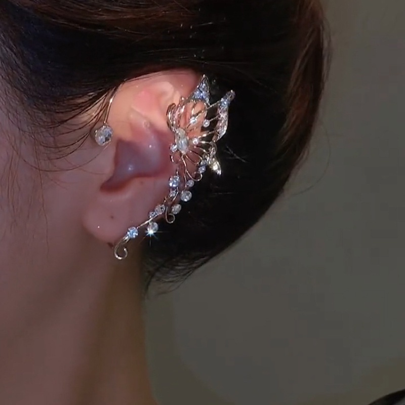 1 Khuyên Tai Hình Cánh Bướm Sang Trọng Cho Nữ