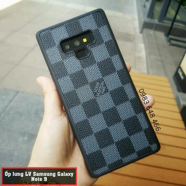 Ốp lưng Note 9 giả da hiệu LV sang trọng