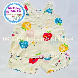 Đồ tole (lanh) size 3 (7-10kg) sát nách cho bé gái dễ thương