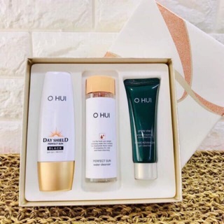 Sét kem chống nắng ohui BLACK CHO DA DỄ SẠM ĐEN SỈ