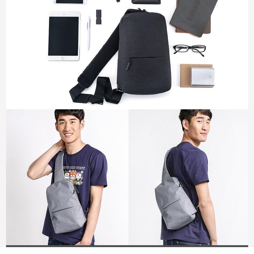 Túi Đeo Chéo Xiaomi Thời Trang Năng Động Chất Vải Polyester Chống Thấm - Balo Xiaomi Mi City Sling Bag - Hàng Chính Hãng