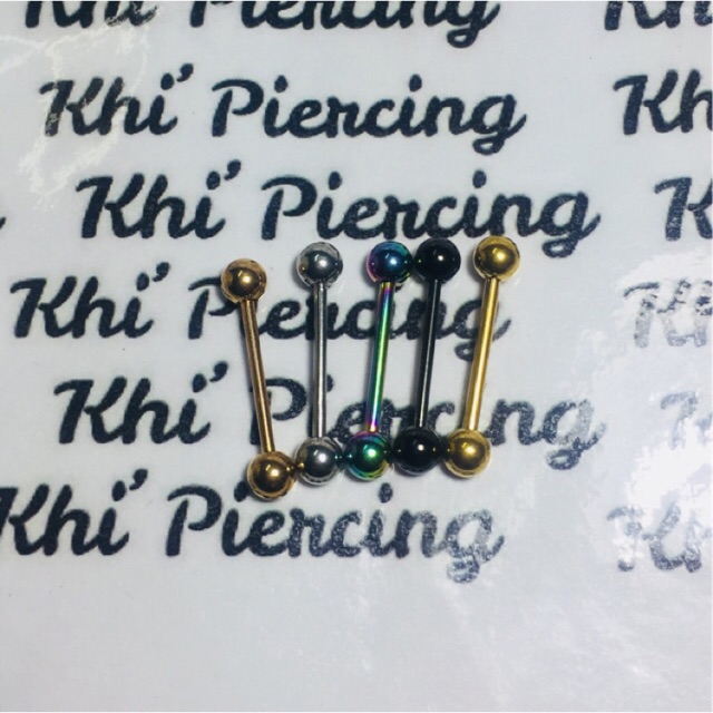 1 cái Khuyên đeo 2 vị trí Khuyên má hoặc Khuyên lưỡi 14G