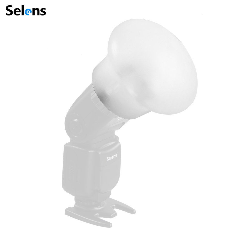 Phụ Kiện Khuếch Tán Ánh Sáng Selens Dome Diffuser Hình Cầu Cho Đèn Flash Máy Ảnh