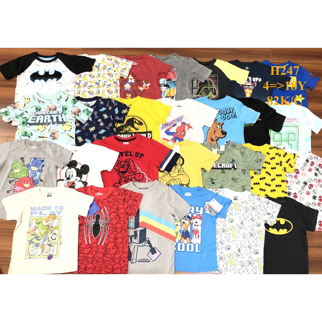 Mã H247: Áo bé trai cotton dư xịn nhiều hãng xuất dư xịn đẹp.