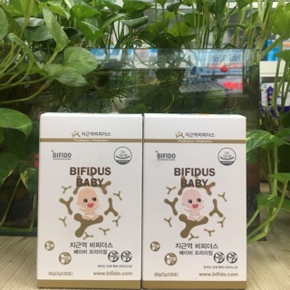 (nhập khẩu) BIFIDUS BABY men vi sinh cho bé từ 3 tháng tuổi nhập khẩu từ Hàn Quốc hộp 30 gói