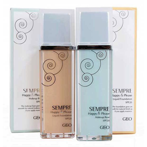 Kem nền hiệu chỉnh sắc tố da Geo Lamy Sempre Happy & Please Liquid Foundation SPF20