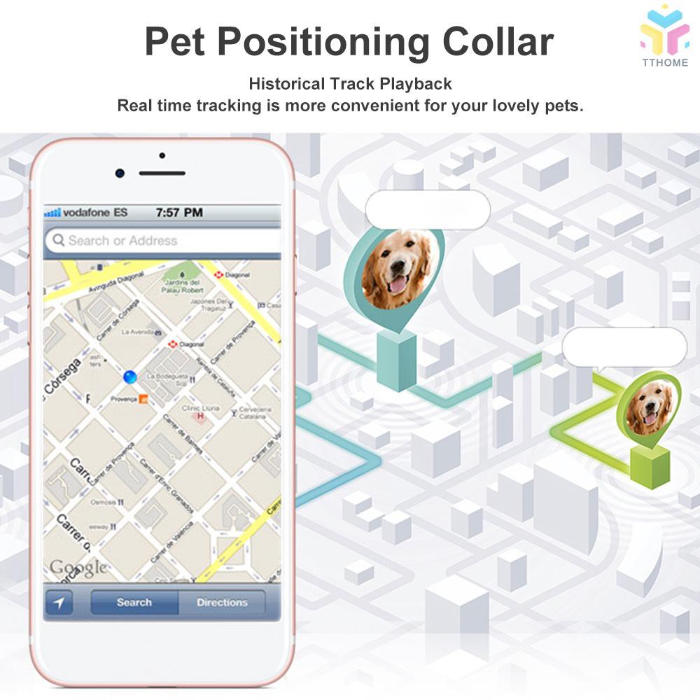 Vòng cổ định vị GSM GPS cho thú cưng bảo vệ IP67 đa năng