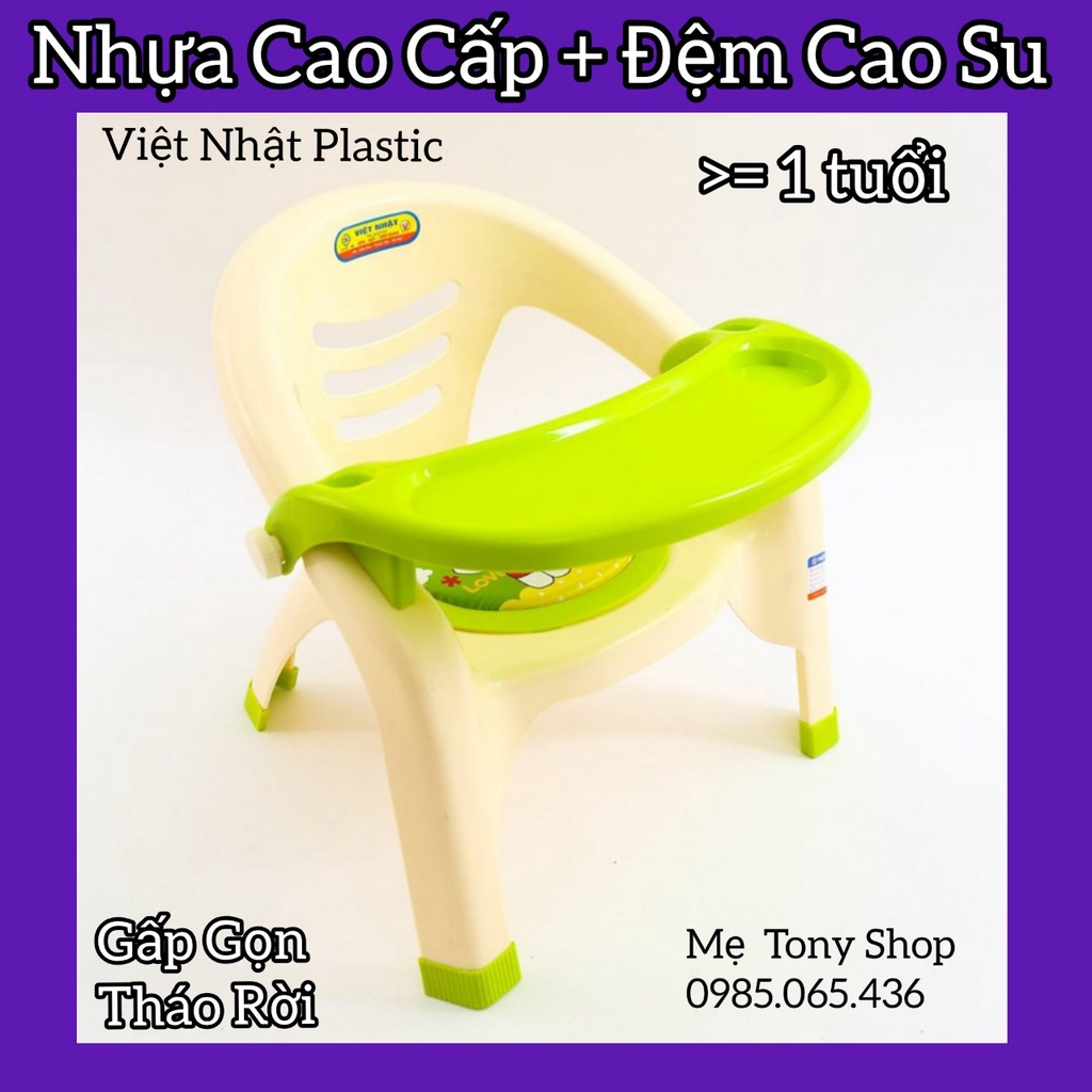 [Đệm Cao Su] Ghế Ngồi Ăn Dặm Việt Nhật Chính Hãng(Cho Bé Trên 1 Tuổi)