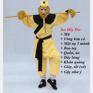 Trang Phục Tôn Ngộ Không Thỉnh Kinh Quần áo Tôn Ngộ Không Tề Thiên Đại Thánh Trang Phục Tây Du Ký Bộ Cao Cấp