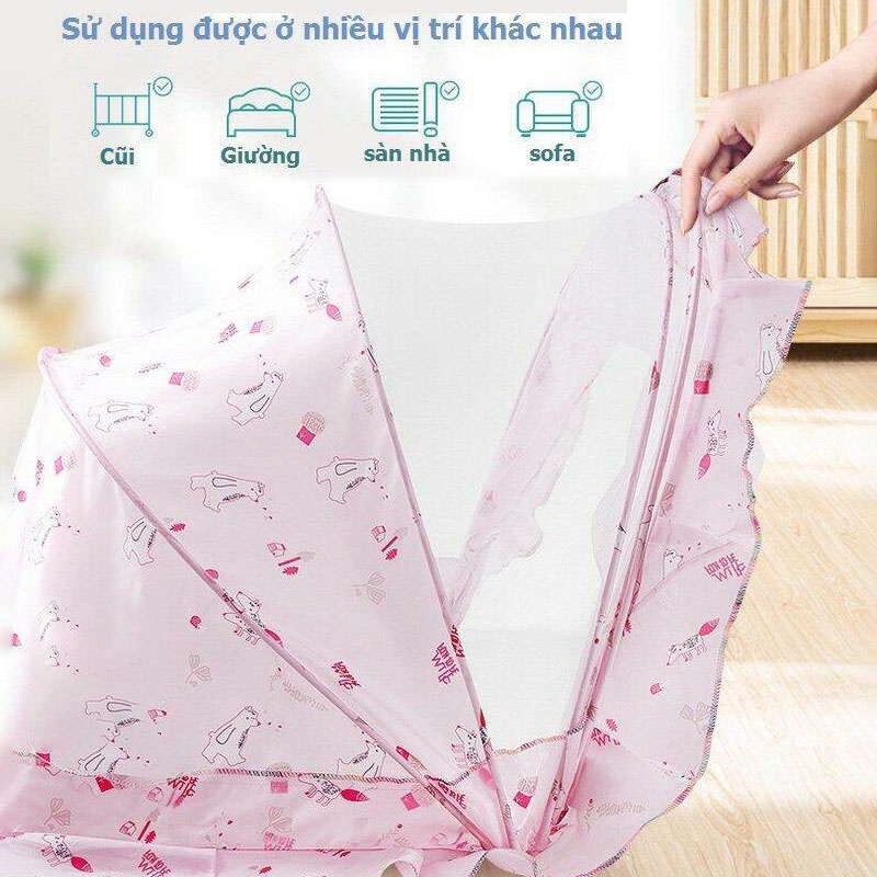 Màn Chụp Cho Bé Gấp Gọn Tiện Lợi Và Nhanh Chóng Chống Muỗi Tuyệt Đối - 207